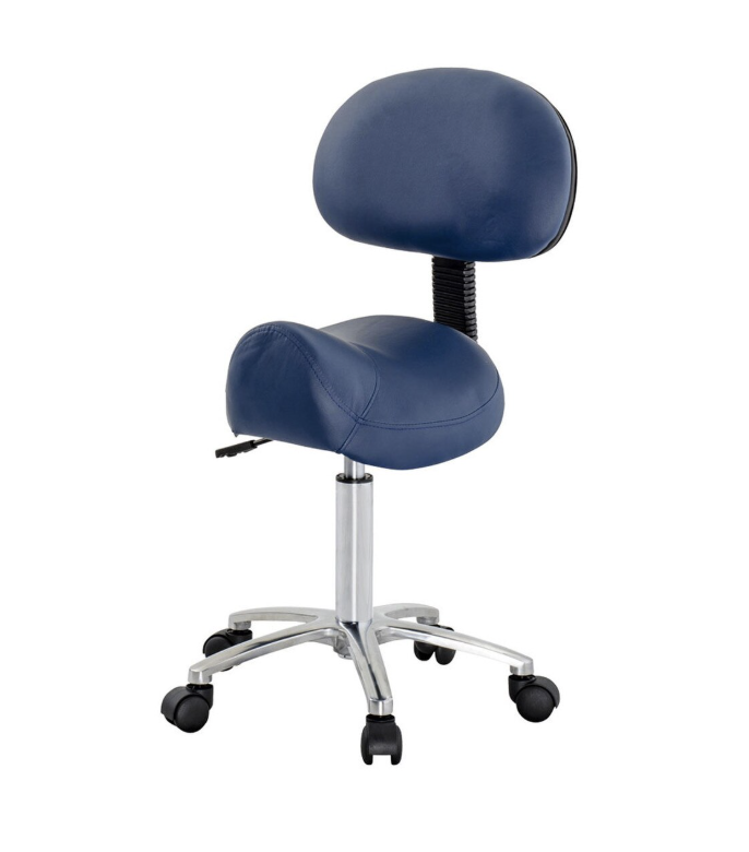 Staebel Stool With Back, Saddle design